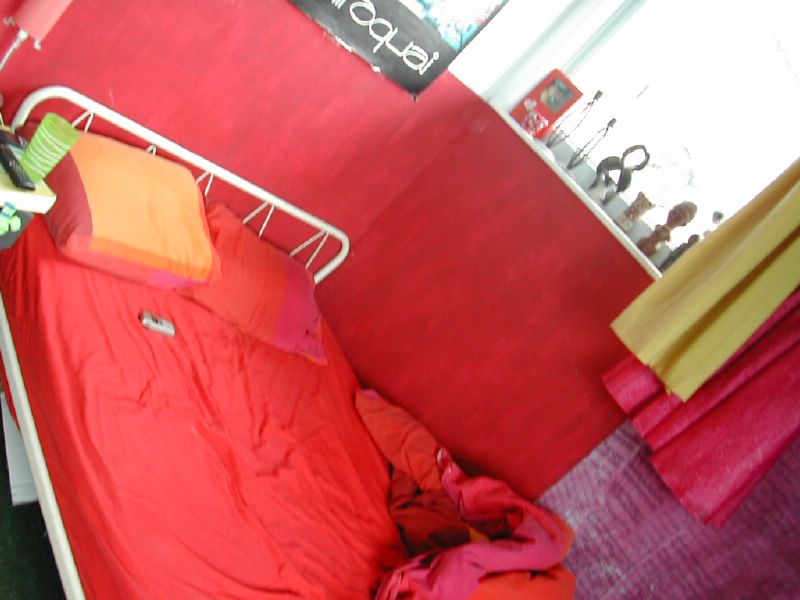 Hier sliepen we, in de kamer van Karin .. 