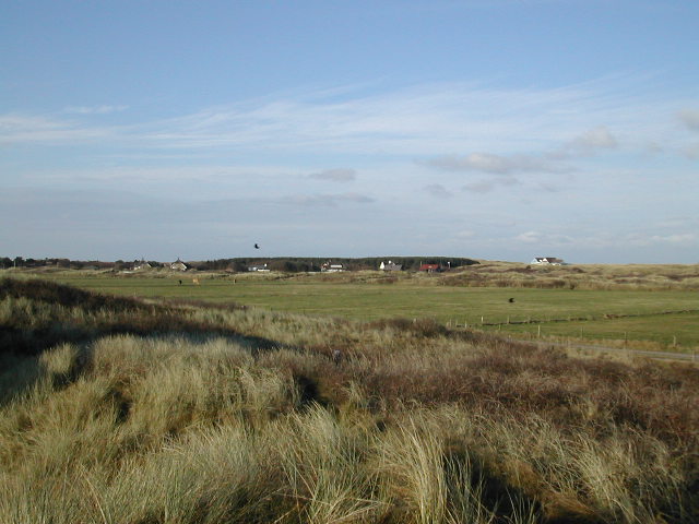 Achter het huisje, vanaf de duin