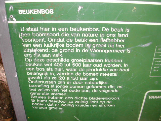 Dat U 't effe weet