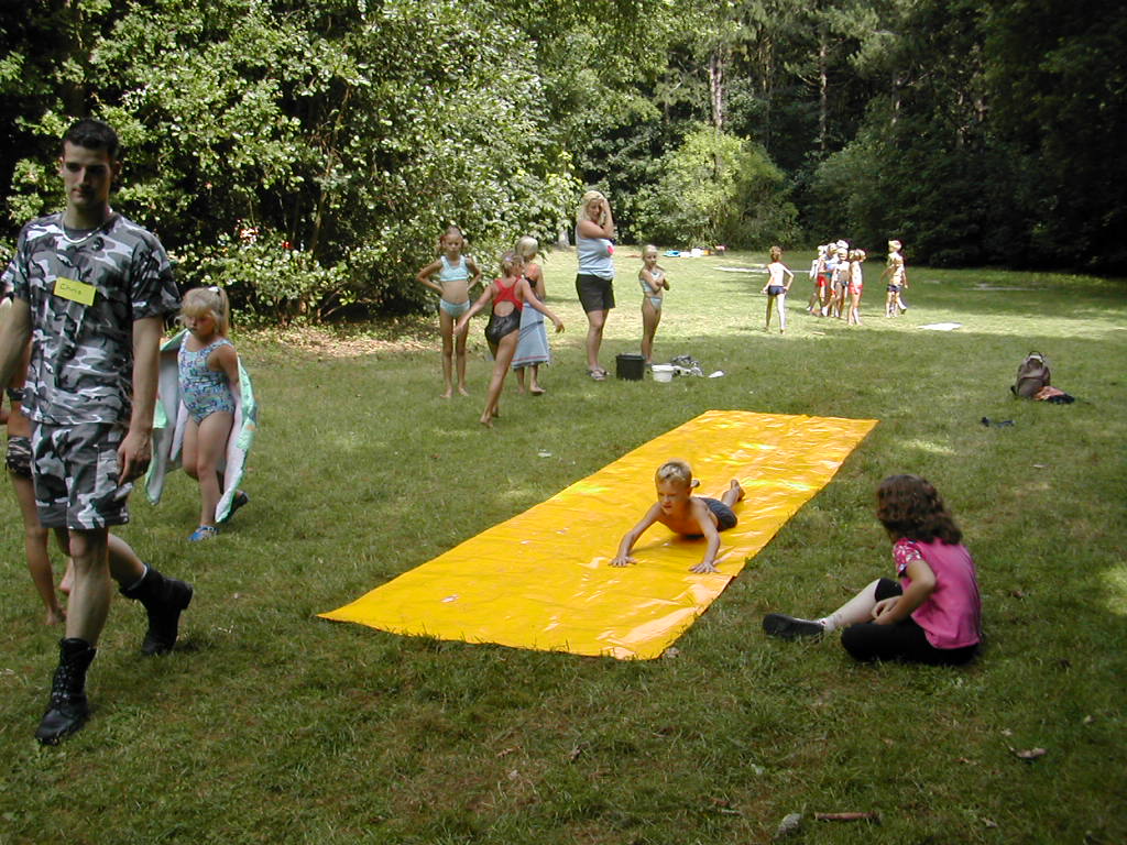 Groep roze op hun eigen plek...