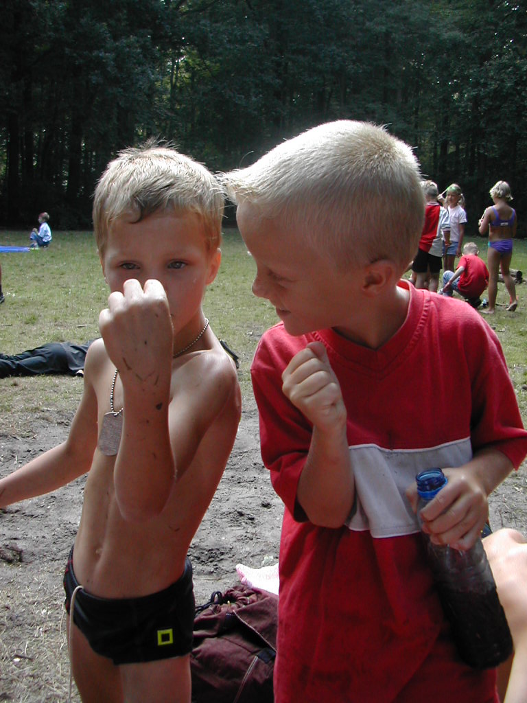 Aaron en Dion (kuifje!)