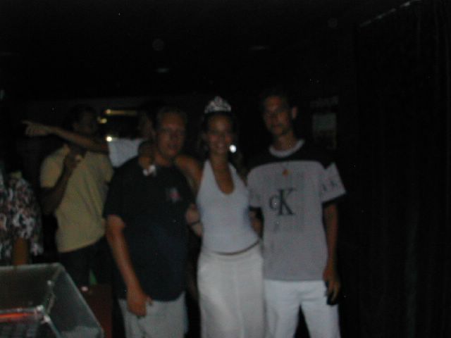 Jur en ik eindelijk op de foto met een prinses... te weinig licht helaas.